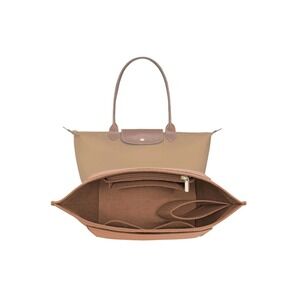 LOUKAYCCI Purse Organizer Insert for Le Pliage Medium EarthColor Felt 7 Pockets